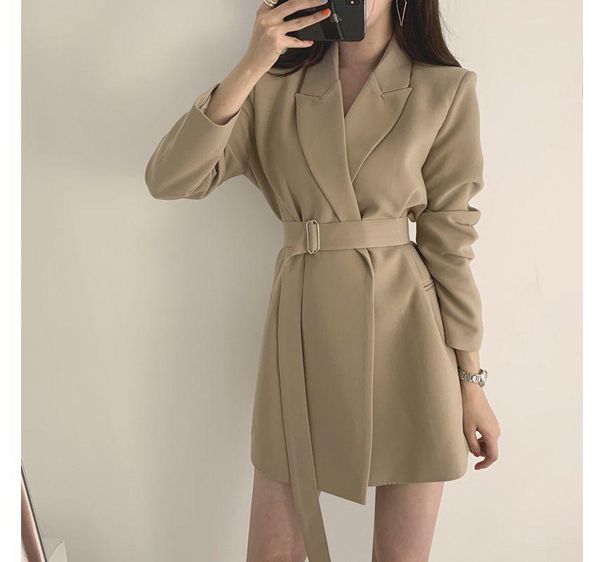 Belted Blazer Dress Product Image