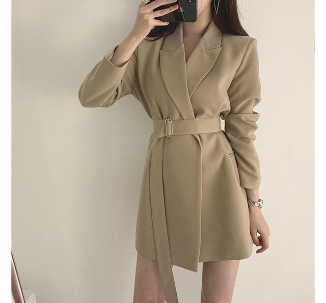 Belted Blazer Dress Product Image