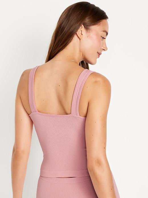 Rib-Knit Seamless Tank Top product image