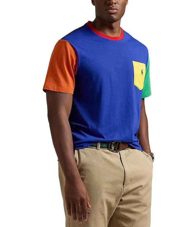 Polo Ralph Lauren Big & Tall Color Block Short Sleeve T-Shirt Product Image