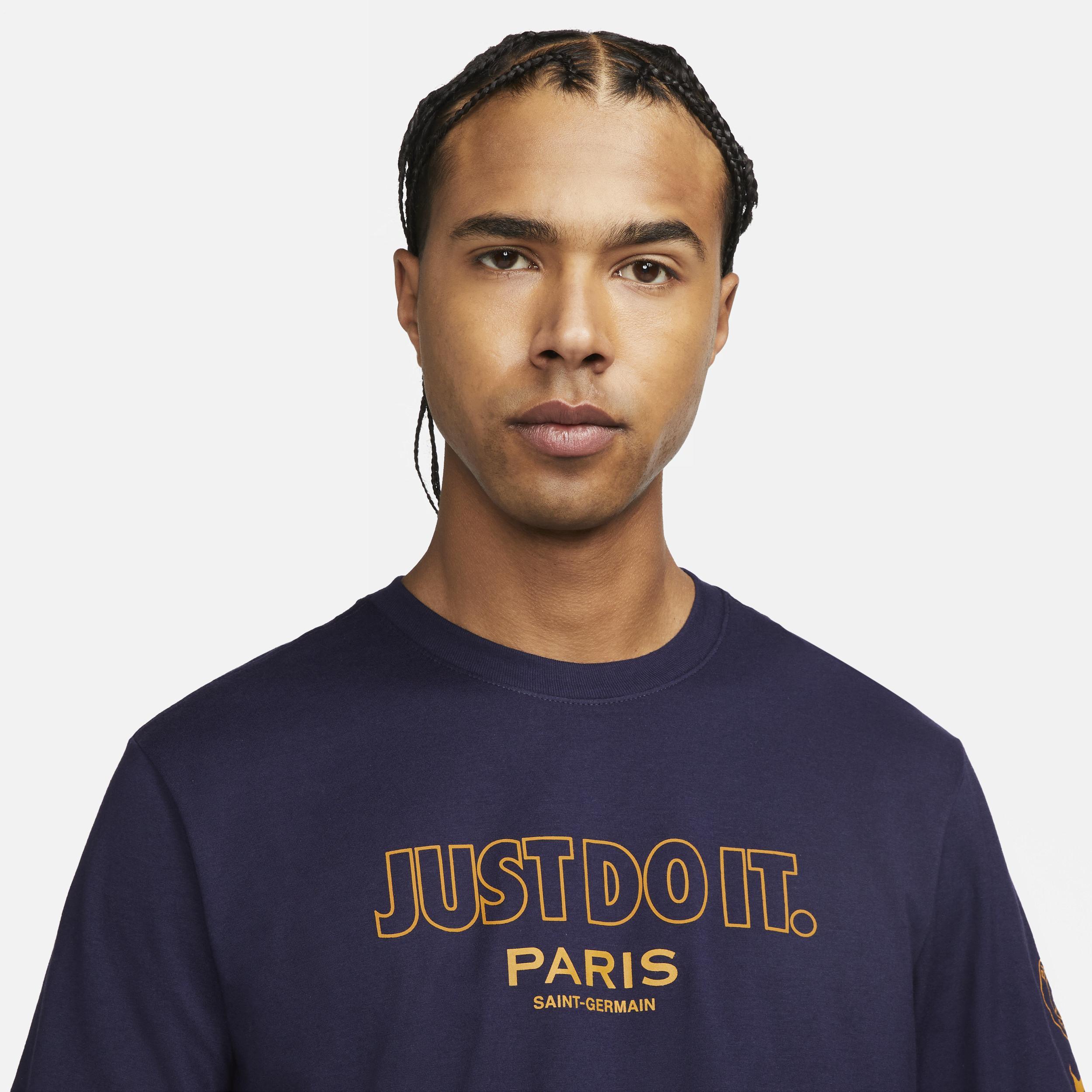 Mens Nike Purple Paris Saint-Germain Just Do It T-shirt Product Image