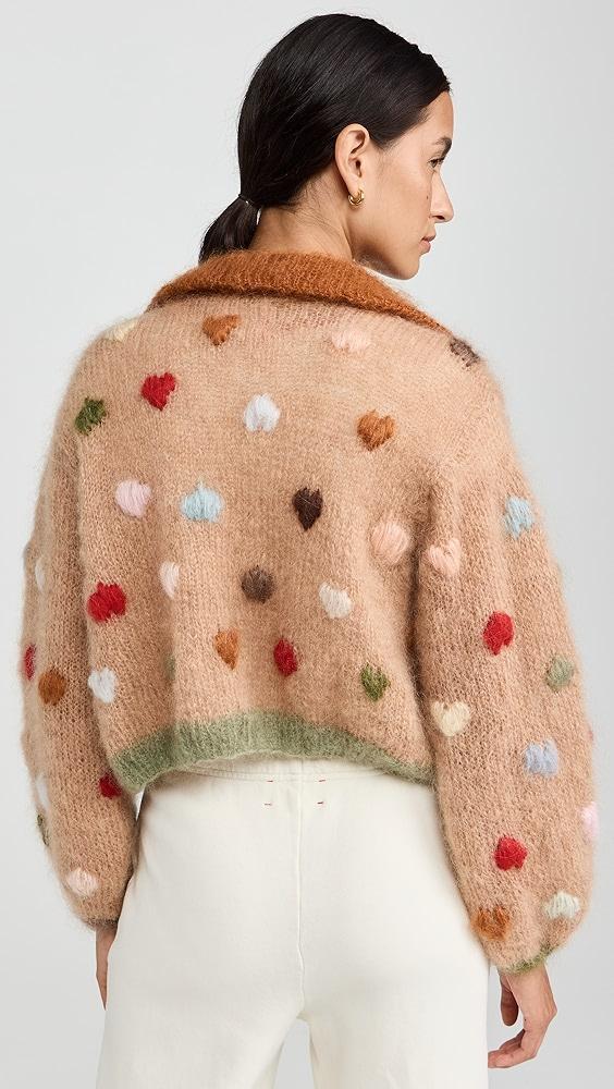 Rose Carmine Bolero Mon Amour Mohair Cardigan | Shopbop Product Image