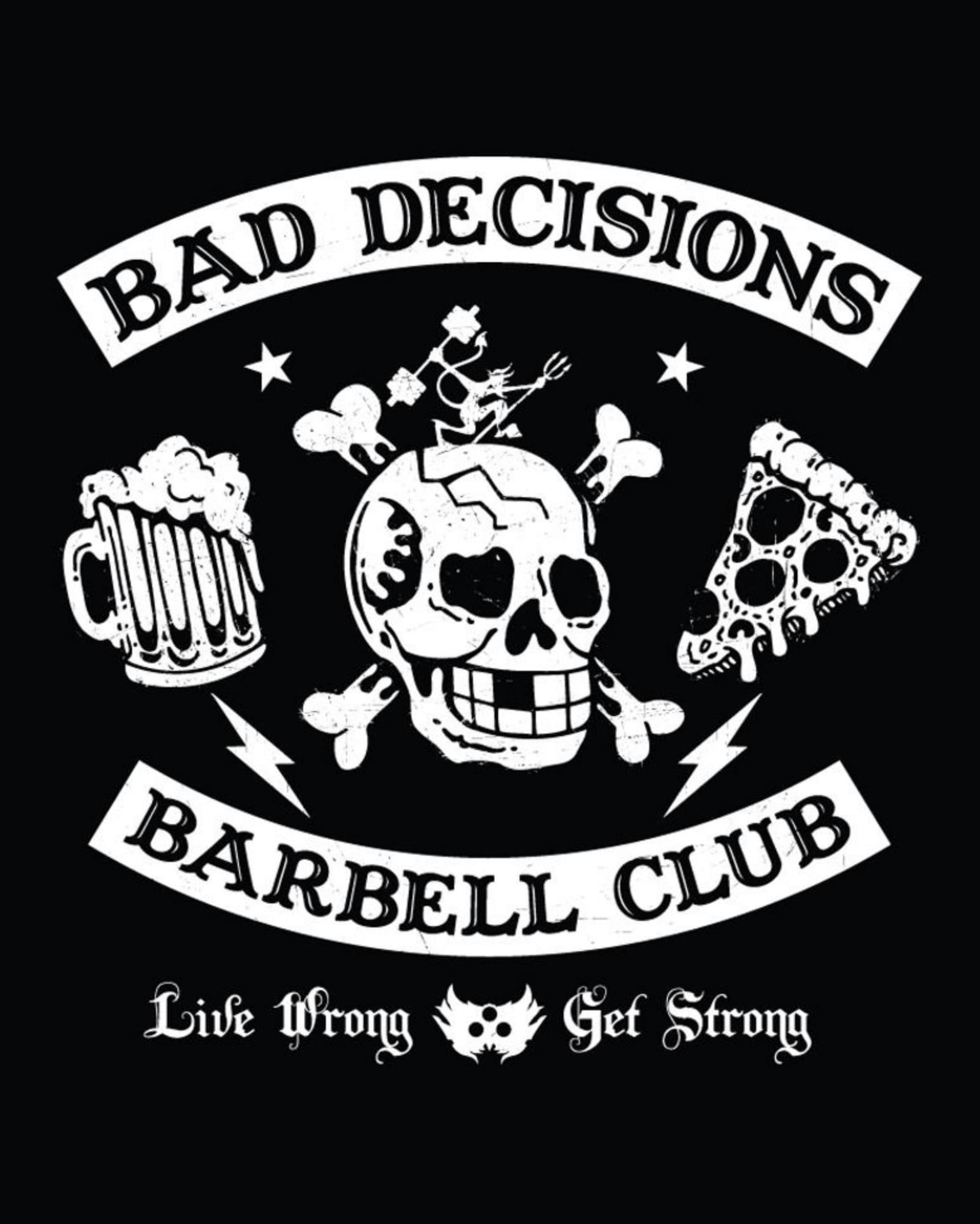 Bad Decisions Barbell Club Women's Tank Product Image