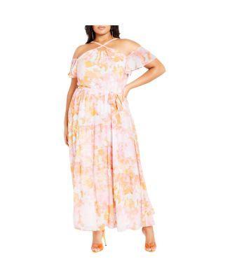 Plus Size Vera Print Maxi Dress Product Image