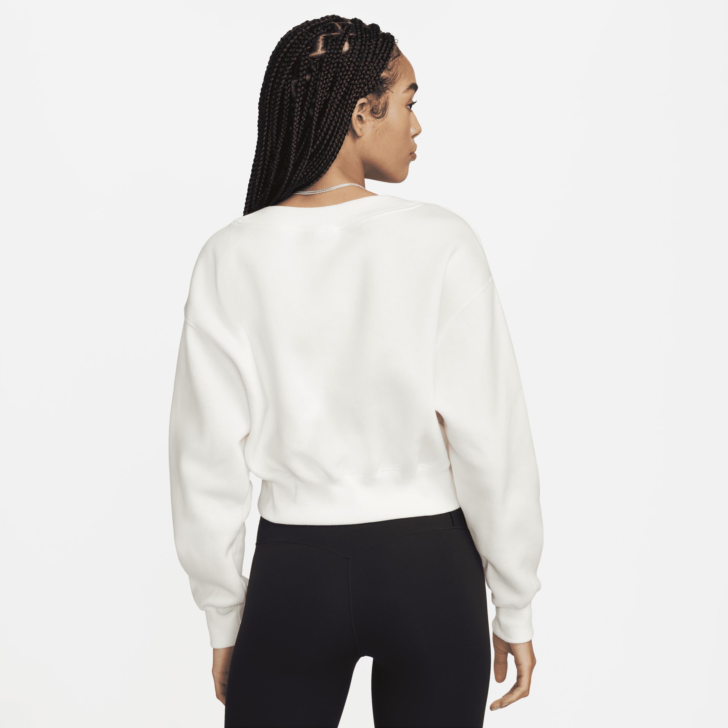 Women's Nike Sportswear Phoenix Fleece Cropped V-Neck Top Product Image