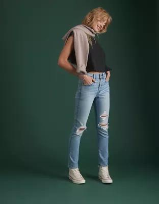 AE77 Premium Straight Crop Jean Product Image