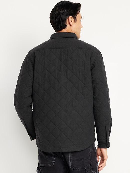 Quilted Button-Down Shacket Product Image