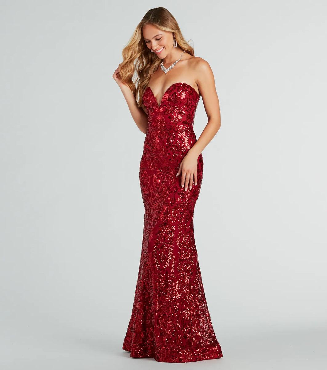 Leighton Formal Sequin Strapless Mermaid Dress product image