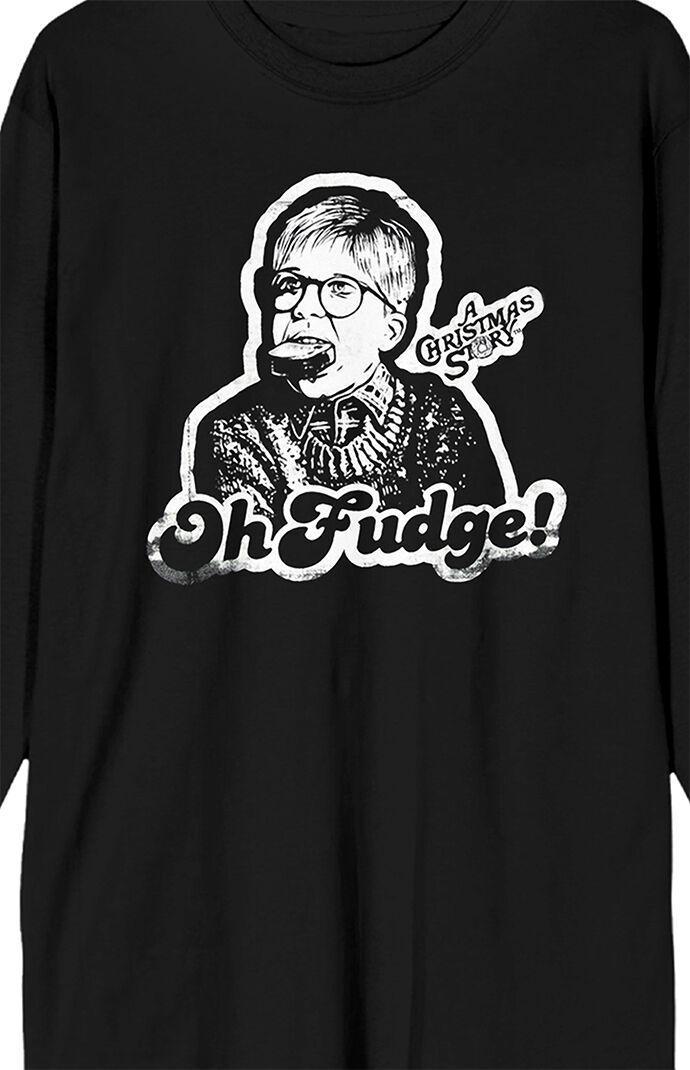 PacSun Mens A Christmas Story Ralphie Long Sleeve T-Shirt - Blackmall Product Image