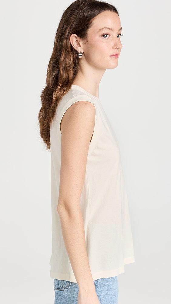 THE GREAT. The Sleeveless Crew Tank | Shopbop Product Image