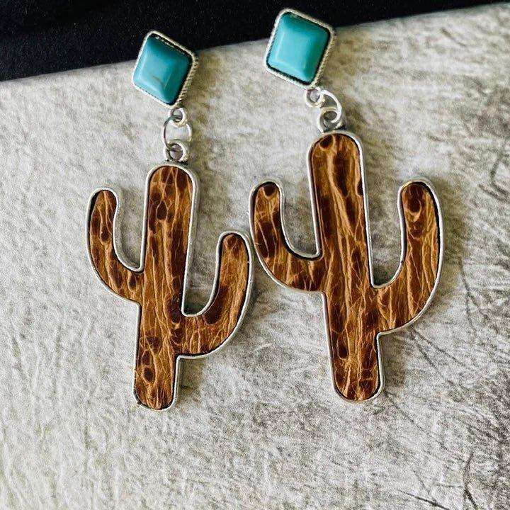 Amarillo Sky Cactus Earrings Product Image