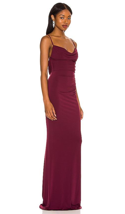 Katie May Surreal Gown in Wine. Product Image