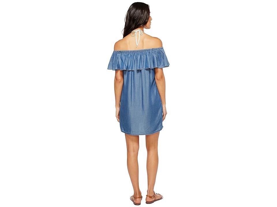 Tommy Bahama Chambray Off-the-Shoulder Swim Cover Up Dress Product Image