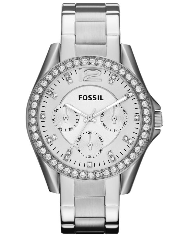 Fossil Womens Riley Stainless Steel Bracelet Watch 38mm ES3202 Product Image