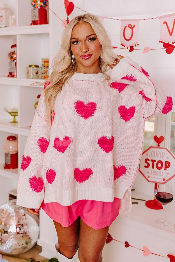 Sweethearts Embroidered Knit Sweater Product Image