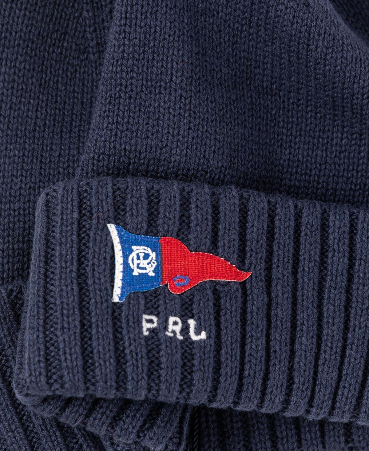 POLO RALPH LAUREN Men's Pennant Beanie In Newport Navy Product Image