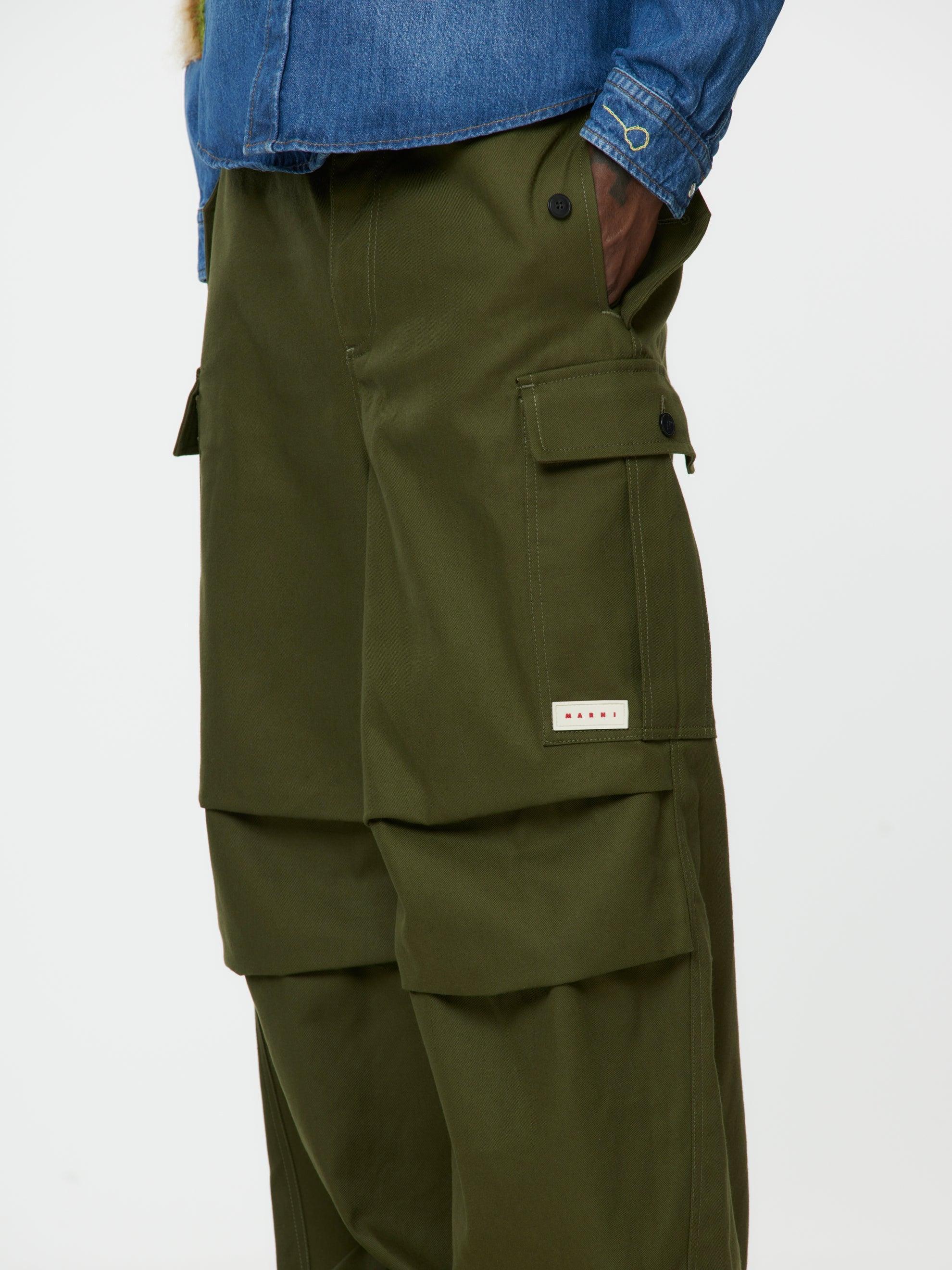 Garbardine Workwear Pants (Leaf Green) Product Image