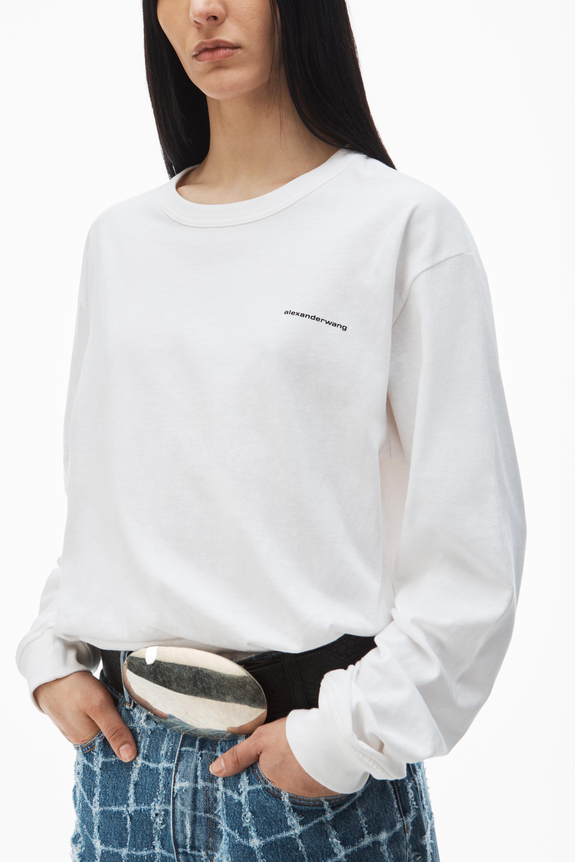 Long-sleeve Tee In High Twist Jersey Product Image