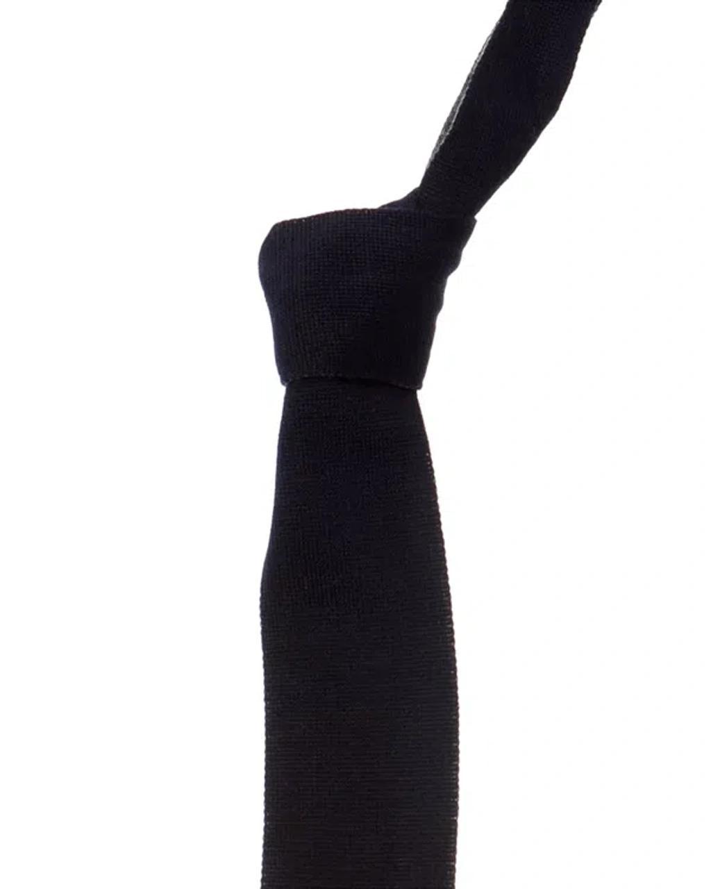 Navy Tie In Black Product Image