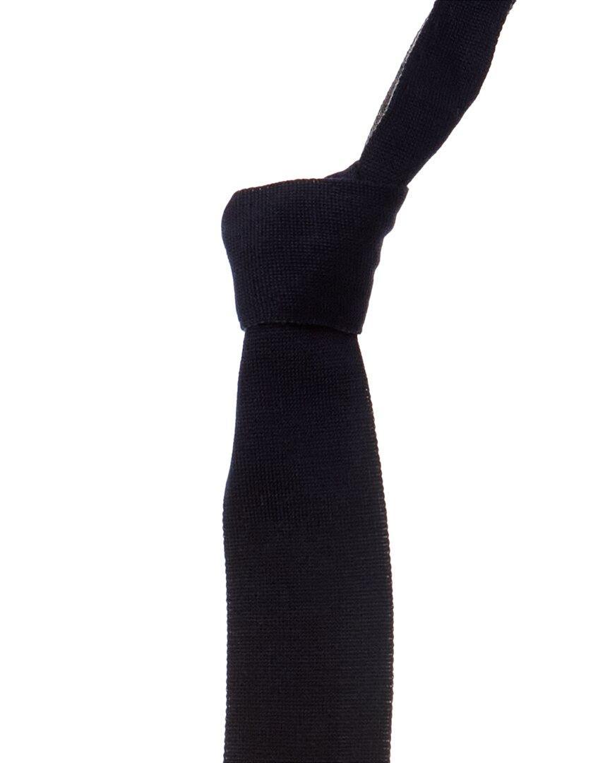 Navy Tie In Black Product Image