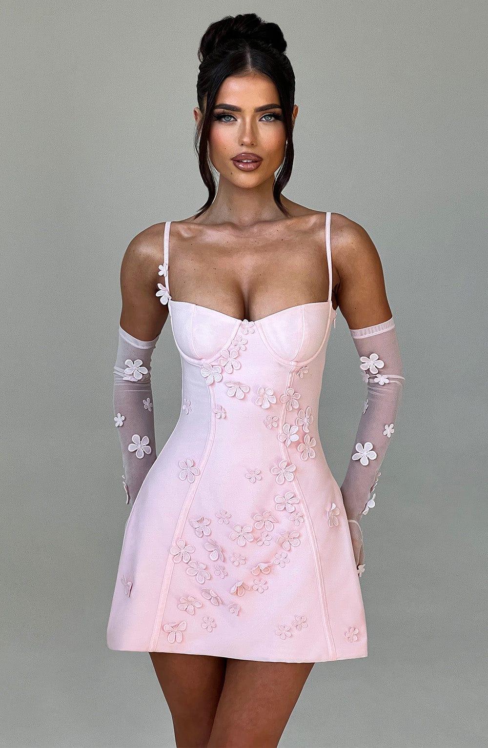 Dalary Mini Dress - Blush Product Image