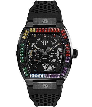 PHILIPP PLEIN The $keleton Silicone Strap Watch, 44mm Product Image