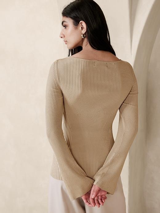 Jennie Boat-Neck Sweater Top Product Image