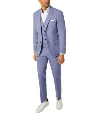 Tommy Hilfiger Mens Modern Fit Flex Th Stretch Chambray Suit Separate Product Image