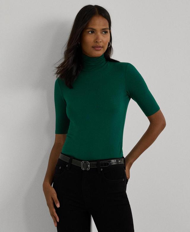 Lauren Ralph Lauren Womens Stretch Jersey Turtleneck Product Image