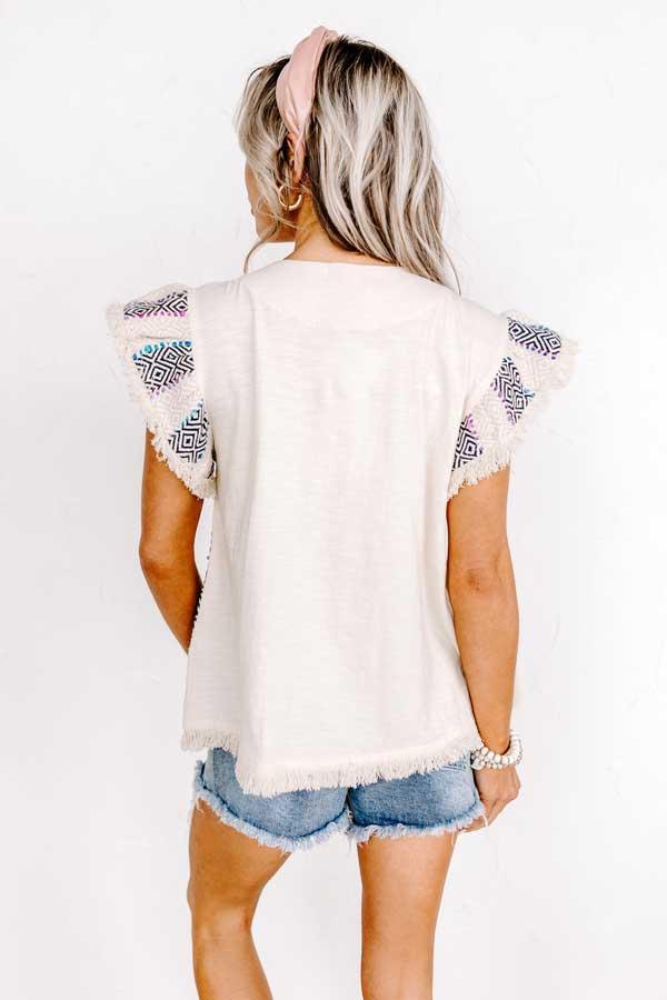 Chic Comforts Embroidered Top Product Image