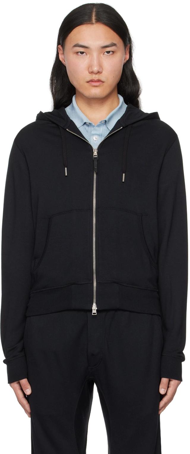 Black Lightweight Lounge Hoodie Product Image