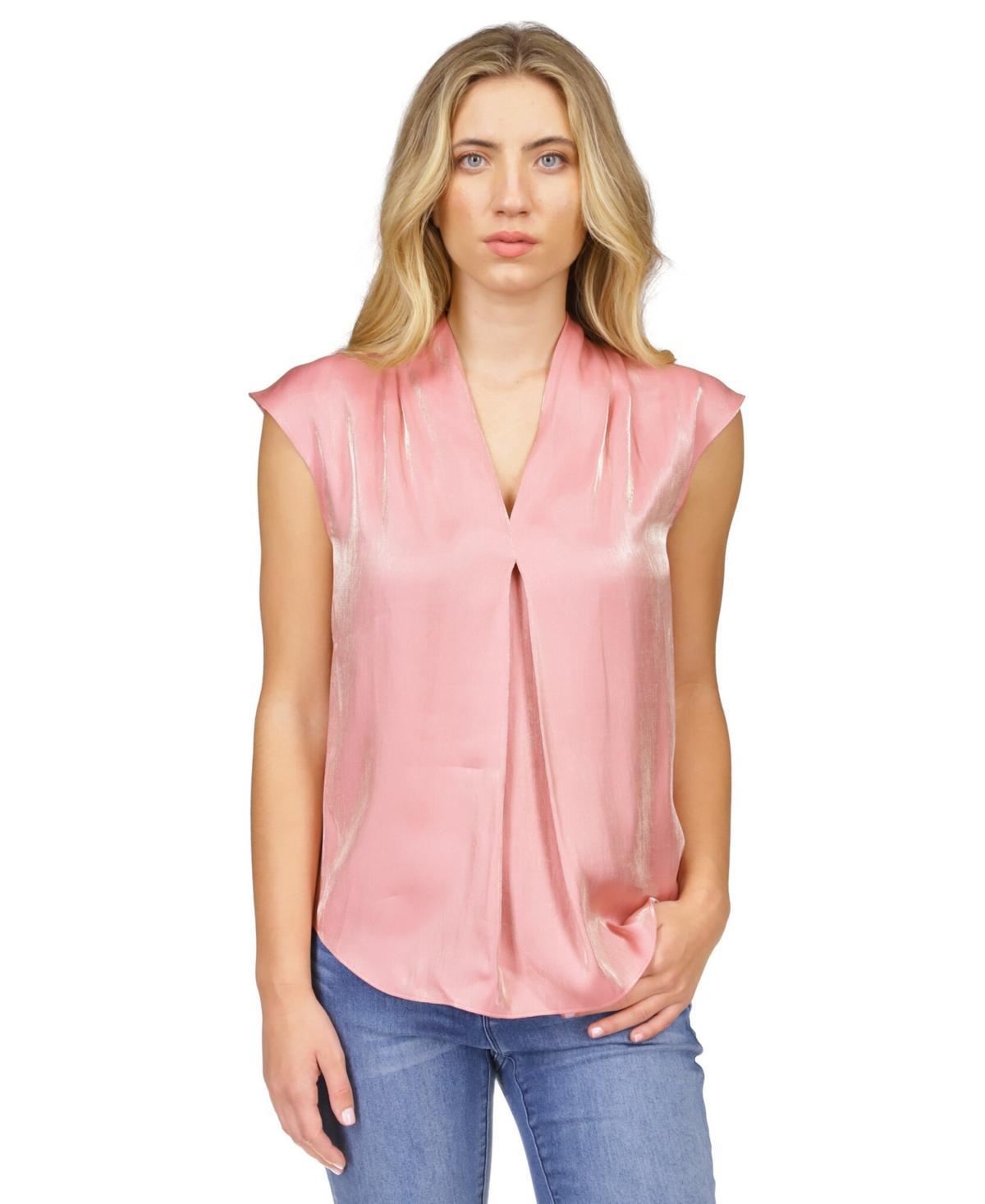 Michael Michael Kors Womens Iridescent Pleated Top Product Image