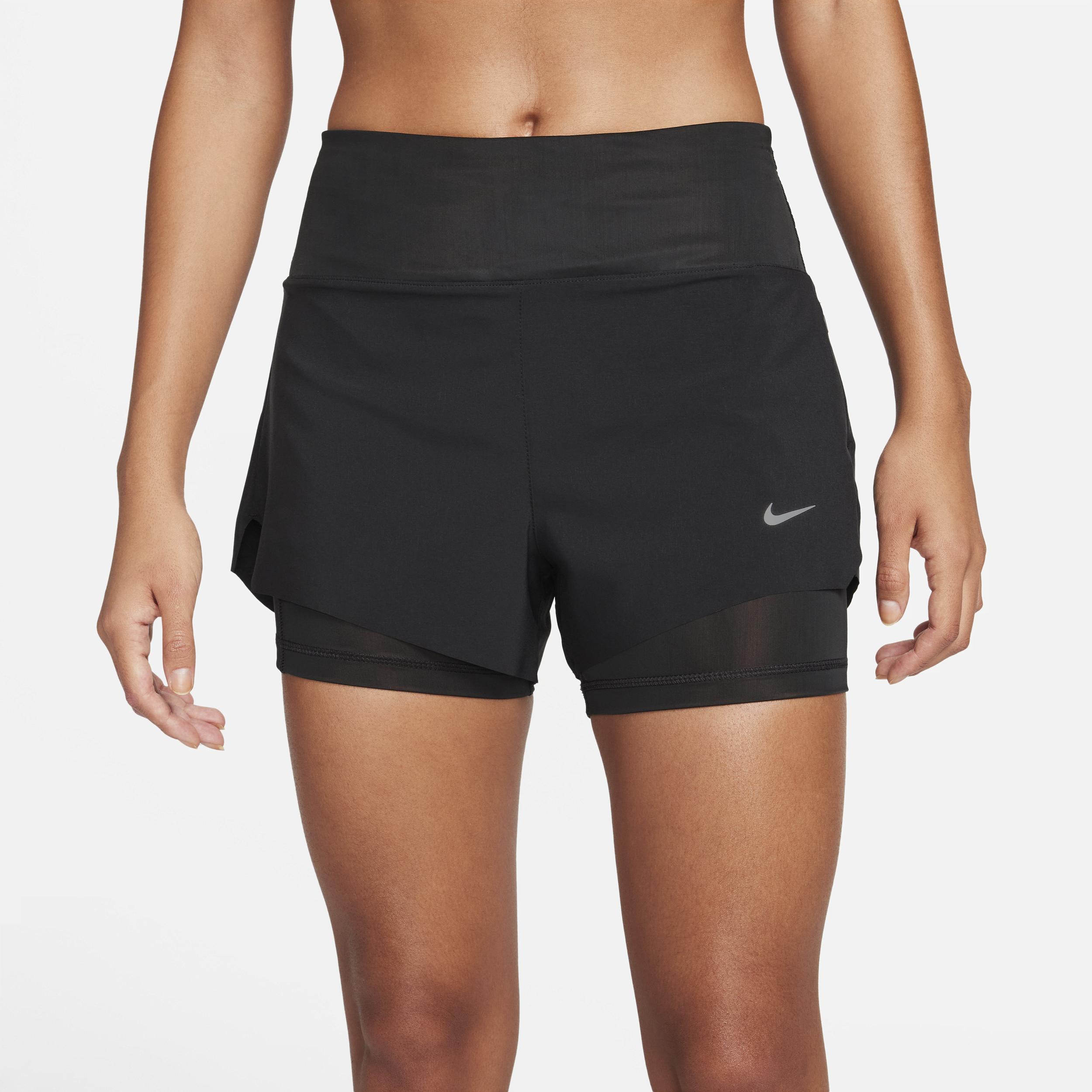 Nike Women's Dri-FIT Swift Mid-Rise 3" 2-in-1 Running Shorts with Pockets Product Image