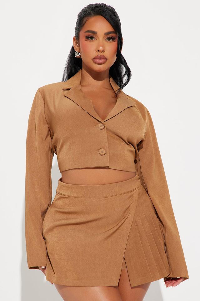 Paige Skort Set - Camel Product Image