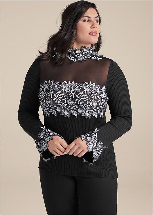 Floral Applique Sweater product image