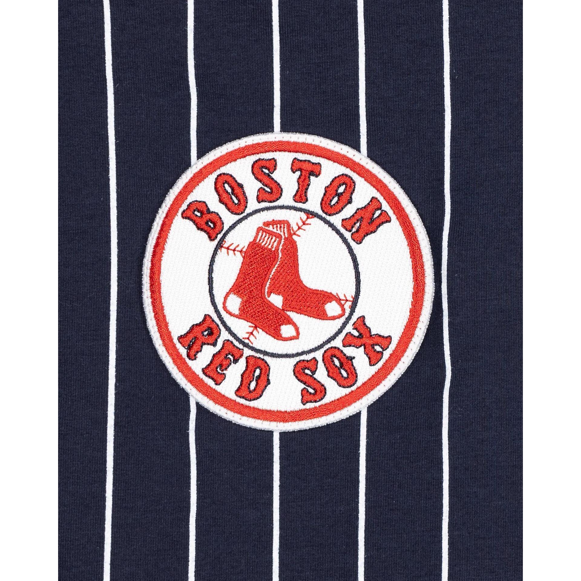 Boston Red Sox Logo Select Pinstripe Hoodie Male Product Image