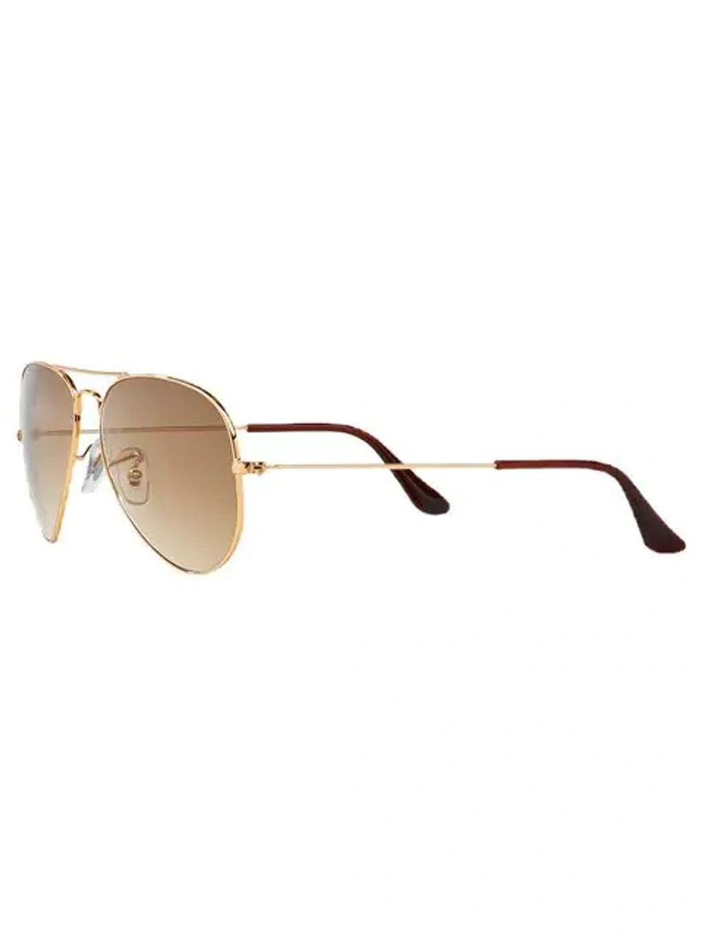 RAY BAN Aviator Gradient Sunglasses In Metallic Product Image