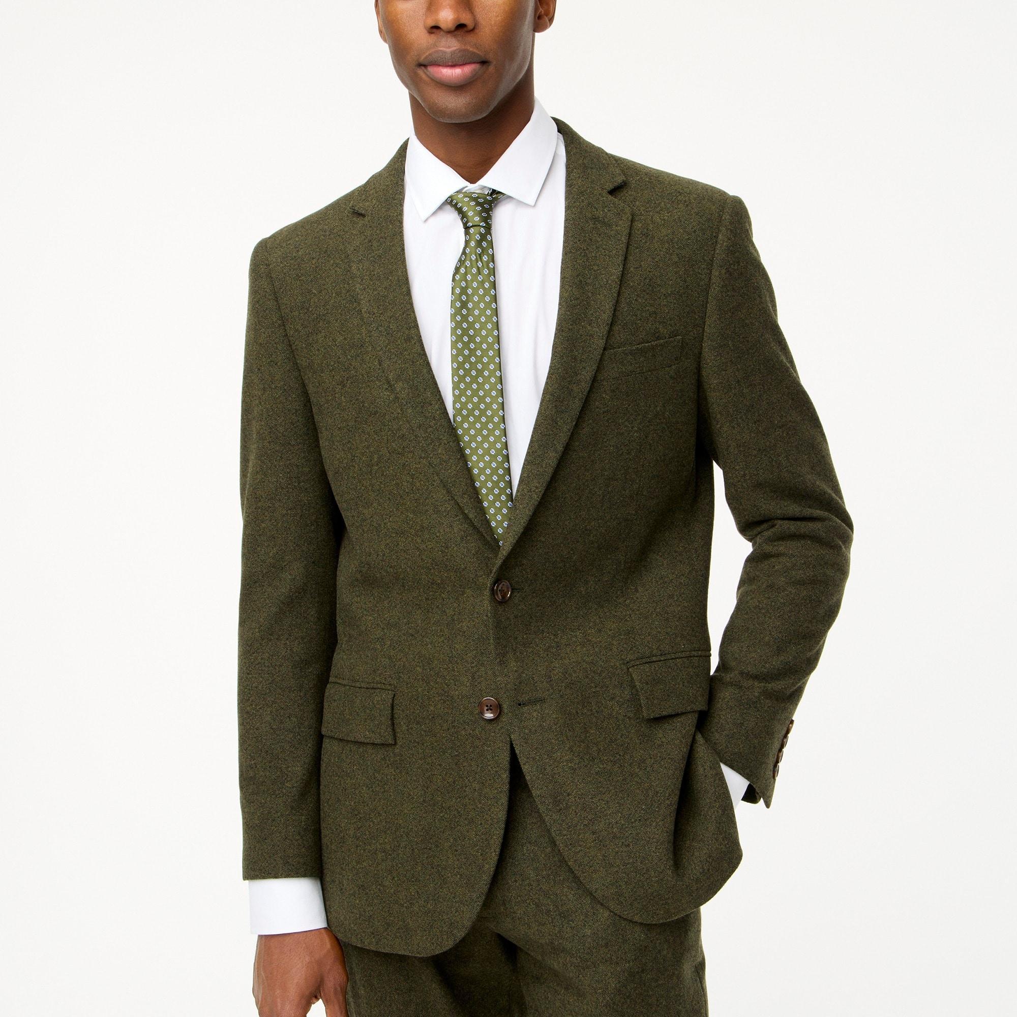 Slim-fit Thompson suit jacket in donegal wool blend Product Image