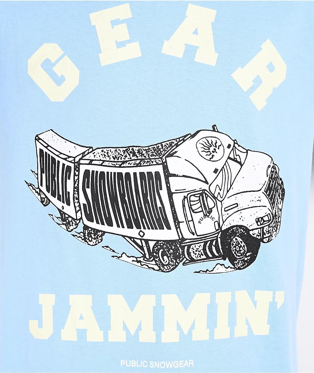 Public Jammin Slate Blue T-Shirt Product Image