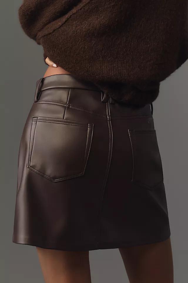 Good American Faux-Leather Mini Skirt Product Image