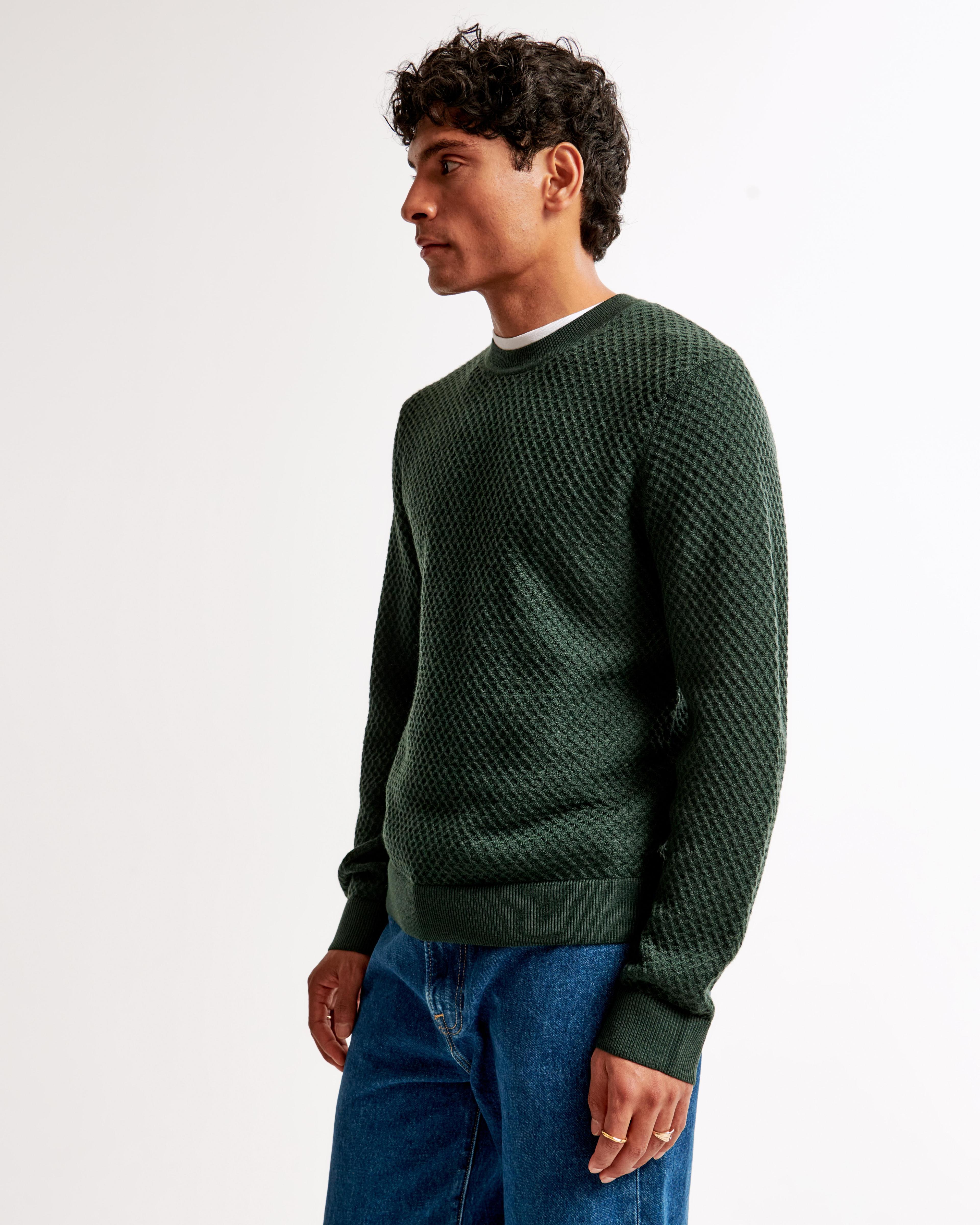 Merino Wool-Blend Crew Sweater Product Image