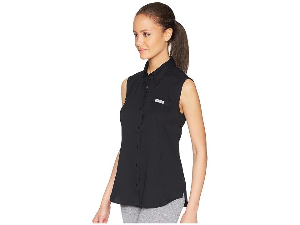 Columbia Women's Tamiami Sleeveless Shirt Black Product Image