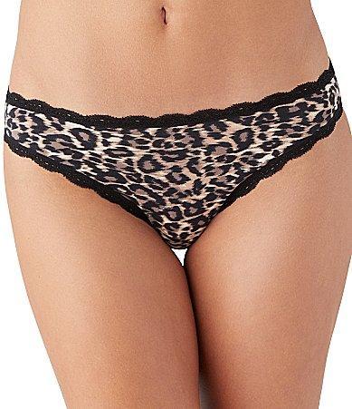 b.temptd by Wacoal Inspired Eyelet Animal Print Bikini Panty Product Image