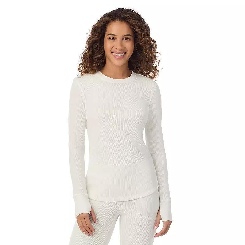 Womens Cuddl Duds Cozy Stretch Thermal Long Sleeve Crew Top Product Image