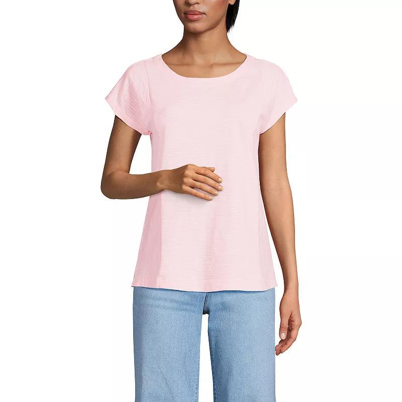 Womens Lands End Slub Tee Product Image