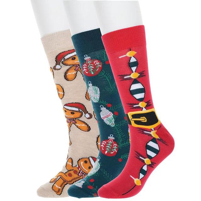 Mens 3-Pack Holiday Crew Socks Product Image