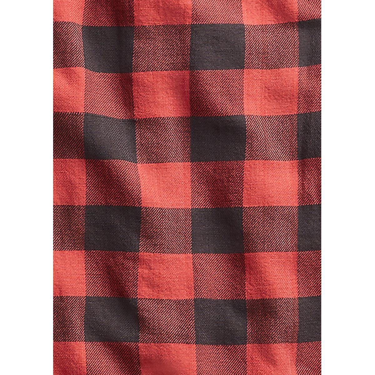 Plaid Twill Workshirt Red Black Product Image