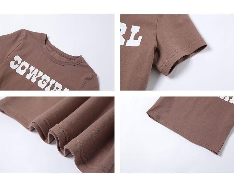 Short-Sleeve Lettering T-Shirt Product Image