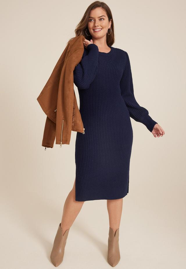 Cable Knit Sweater Dress Product Image