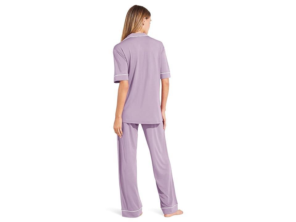 Eberjey Gisele Short Sleeve Pant Pj Set (Lavender) Women's Pajama Sets Product Image